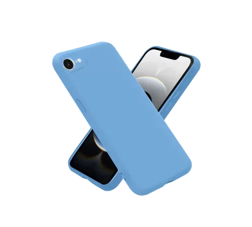 Apple iPhone 16E Kılıf Nano içi Kadife Silikon - Mavi