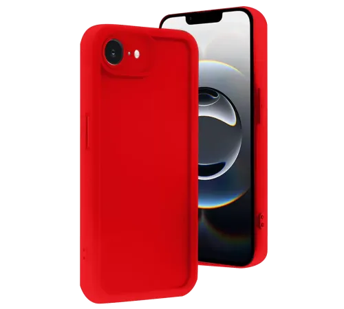 Apple iPhone 16E Kılıf Viera Silikon - Kırmızı