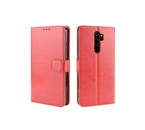 Redmi Note 8 Pro Kılıf Trend S Plus Kapaklı Kılıf - Kırmızı