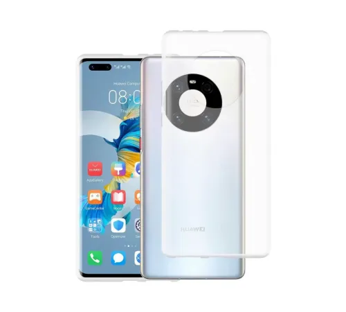 Huawei Mate 40 Pro Kılıf Lüx Şeffaf Silikon