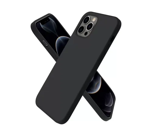 Apple iPhone 12 Pro Kılıf First Silikon - Siyah