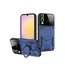 Samsung Galaxy S25 Edge Kılıf Joy Lens Standlı Kapak - Lacivert