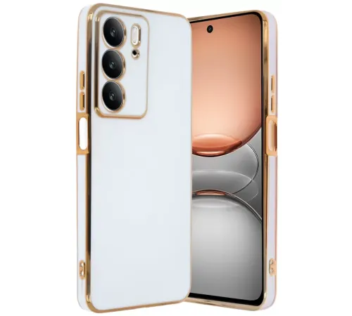 Realme C75 4G Kılıf Volet Silikon - Beyaz