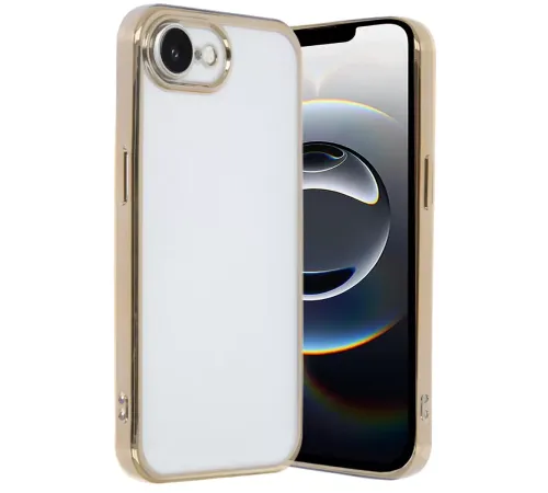 Apple iPhone 16E Kılıf Lensli Silikon - Gold