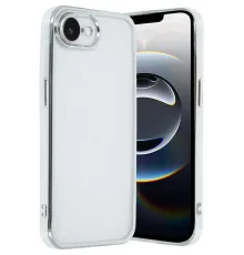 Apple iPhone 16E Kılıf Lensli Silikon - Gümüş