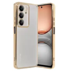 Realme C75 4G Kılıf Lensli Silikon - Gold