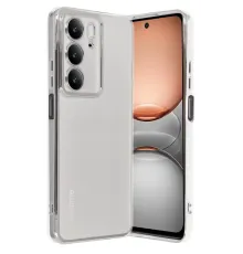 Realme C75 4G Kılıf Lensli Silikon - Gümüş