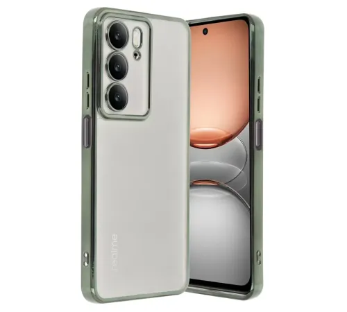 Realme C75 4G Kılıf Lensli Silikon - Yeşil