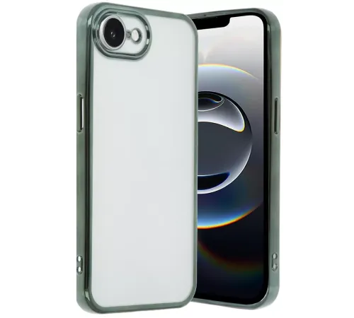 Apple iPhone 16E Kılıf Lensli Silikon - Yeşil