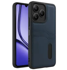 Realme Note 50 4G Kılıf Sara Kartvizitli Deri Kılıf - Lacivert