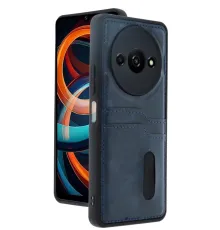 Redmi A3 4G Kılıf Sara Kartvizitli Deri Kılıf - Lacivert