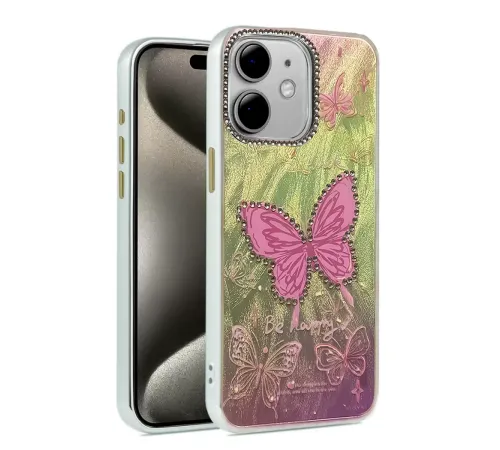 Apple iPhone 11 Kılıf Blade Aynalı Desenli Kapak - Desen 5