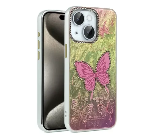 Apple iPhone 14 Kılıf Blade Aynalı Desenli Kapak - Desen 5