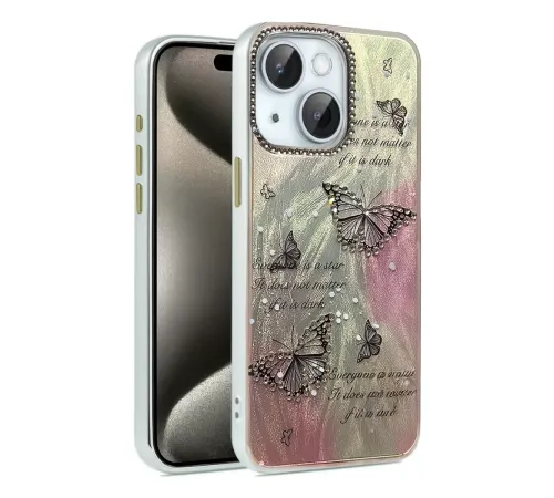 Apple iPhone 14 Kılıf Blade Aynalı Desenli Kapak - Desen 6