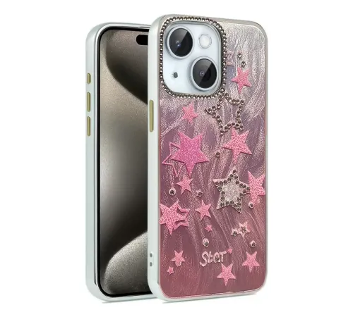 Apple iPhone 14 Kılıf Blade Aynalı Desenli Kapak - Desen 7
