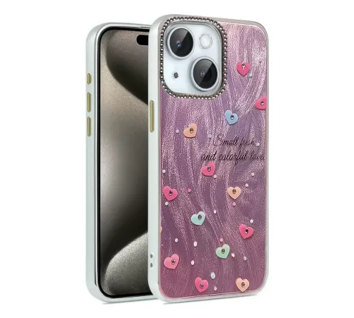 Apple iPhone 14 Kılıf Blade Aynalı Desenli Kapak - Desen 8