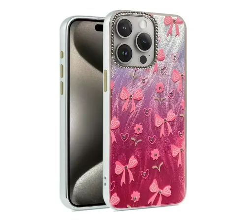 Apple iPhone 15 Pro Max Kılıf Blade Aynalı Desenli Kapak - Desen 3