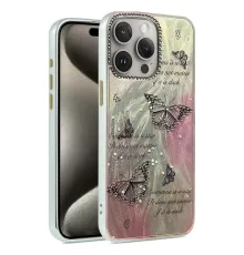 Apple iPhone 15 Pro Kılıf Blade Aynalı Desenli Kapak - Desen 6