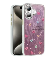 Apple iPhone 16 Kılıf Blade Aynalı Desenli Kapak - Desen 8