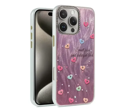 Apple iPhone 16 Pro Kılıf Blade Aynalı Desenli Kapak - Desen 8