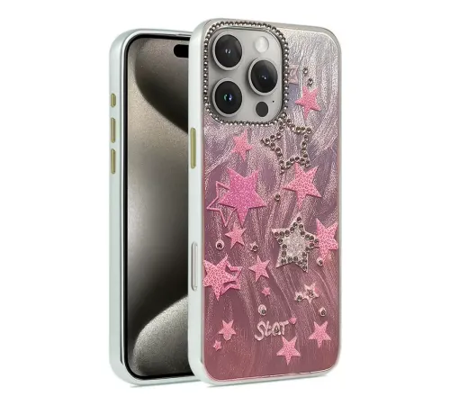 Apple iPhone 16 Pro Max Kılıf Blade Aynalı Desenli Kapak - Desen 7
