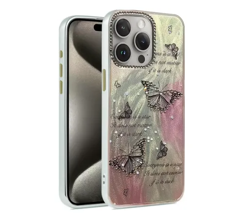Apple iPhone 14 Pro Kılıf Blade Aynalı Desenli Kapak - Desen 6