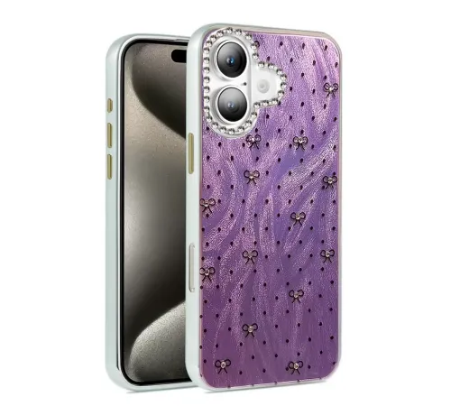 Apple iPhone 16 Plus Kılıf Blade Aynalı Desenli Kapak - Desen 2