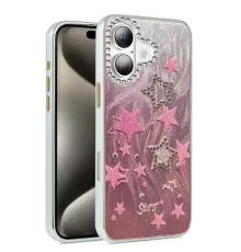 Apple iPhone 16 Plus Kılıf Blade Aynalı Desenli Kapak - Desen 7