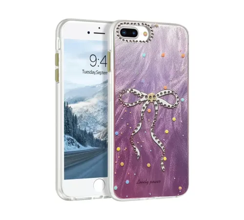Apple iPhone 7 Plus Kılıf Blade Aynalı Desenli Kapak - Desen 1