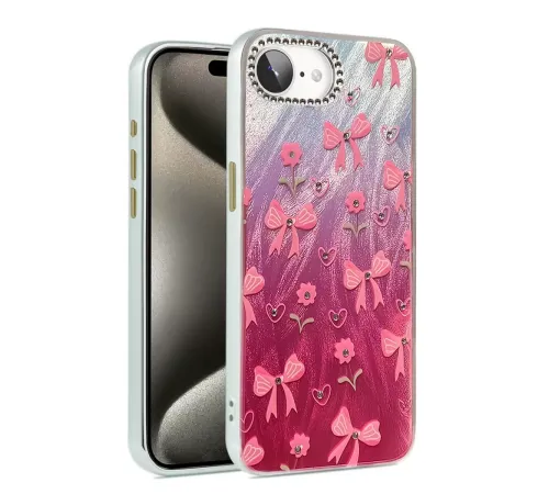 Apple iPhone 16E Kılıf Blade Aynalı Desenli Kapak - Desen 3
