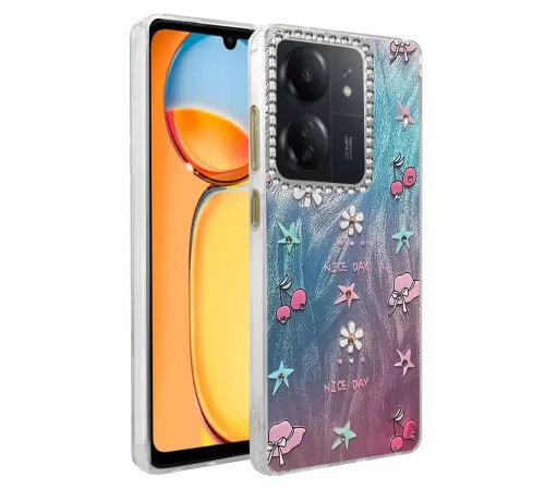 Redmi 13C Kılıf Blade Aynalı Desenli Kapak - Desen 4