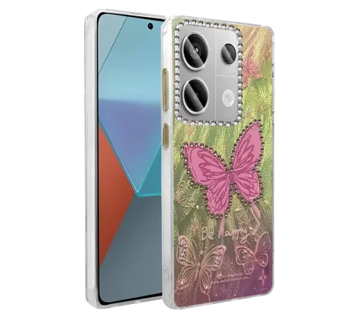 Redmi Note 13 Pro 4G Kılıf Blade Aynalı Desenli Kapak - Desen 5