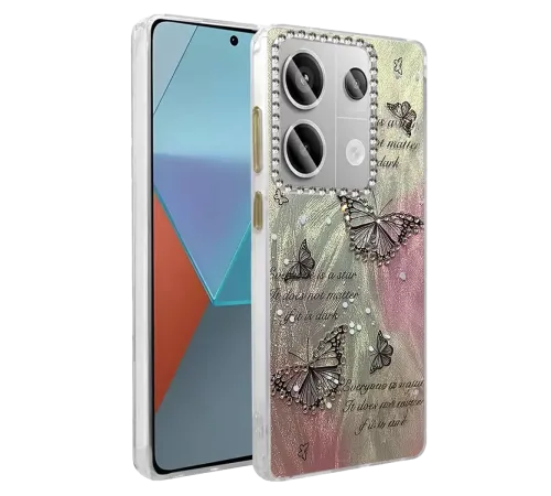 Redmi Note 13 Pro 4G Kılıf Blade Aynalı Desenli Kapak - Desen 6