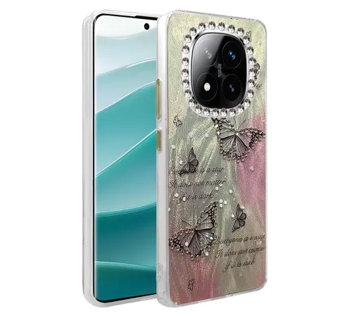 Redmi Note 14 Pro 5G Kılıf Blade Aynalı Desenli Kapak - Desen 6