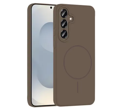 Samsung Galaxy S25 Kılıf Jully Magsafe Kapak - Kahverengi