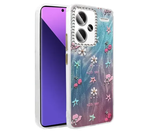 Redmi Note 13 Pro Plus Kılıf Blade Aynalı Desenli Kapak - Desen 4