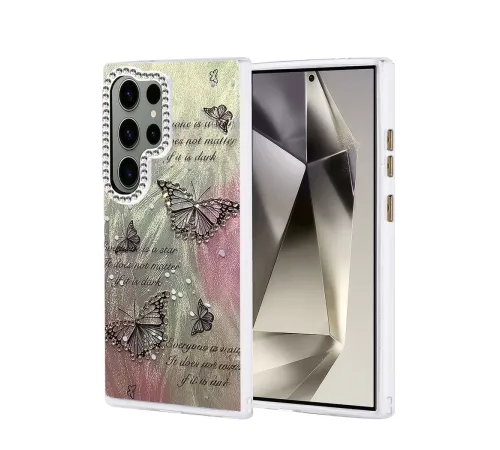 Samsung Galaxy S24 Ultra Kılıf Blade Aynalı Desenli Kapak - Desen 6