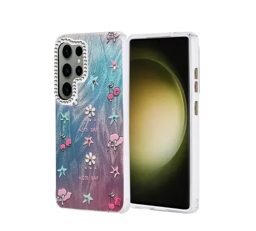 Samsung Galaxy S25 Ultra Kılıf Blade Aynalı Desenli Kapak - Desen 4