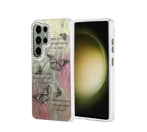 Samsung Galaxy S25 Ultra Kılıf Blade Aynalı Desenli Kapak - Desen 6