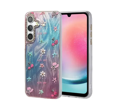 Samsung Galaxy A24 4G Kılıf Blade Aynalı Desenli Kapak - Desen 4