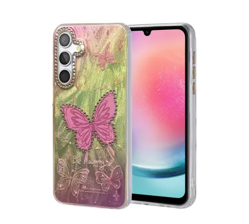 Samsung Galaxy A24 4G Kılıf Blade Aynalı Desenli Kapak - Desen 5
