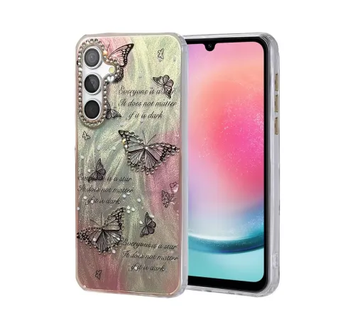 Samsung Galaxy A24 4G Kılıf Blade Aynalı Desenli Kapak - Desen 6