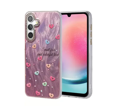 Samsung Galaxy A24 4G Kılıf Blade Aynalı Desenli Kapak - Desen 8