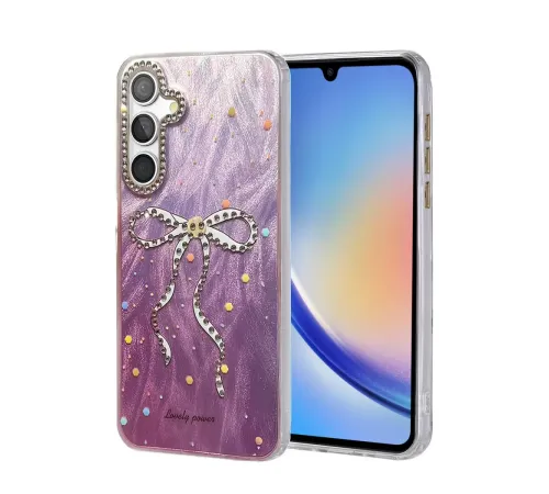 Samsung Galaxy A34 5G Kılıf Blade Aynalı Desenli Kapak - Desen 1