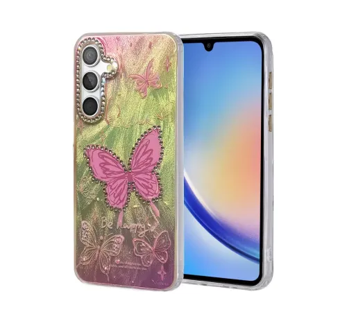 Samsung Galaxy A34 5G Kılıf Blade Aynalı Desenli Kapak - Desen 5