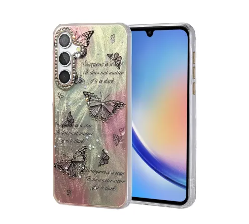 Samsung Galaxy A34 5G Kılıf Blade Aynalı Desenli Kapak - Desen 6