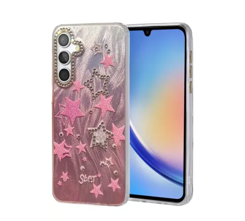 Samsung Galaxy A34 5G Kılıf Blade Aynalı Desenli Kapak - Desen 7