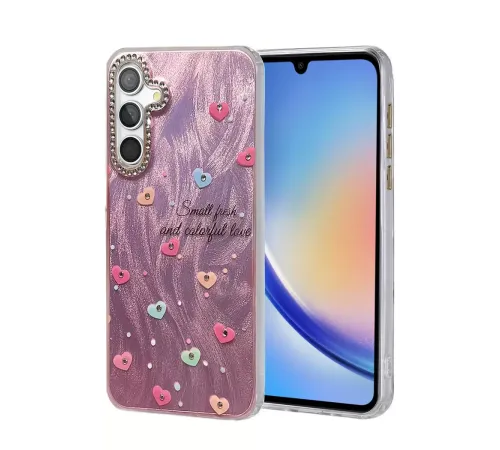 Samsung Galaxy A34 5G Kılıf Blade Aynalı Desenli Kapak - Desen 8