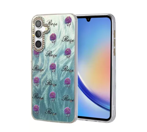 Samsung Galaxy A34 5G Kılıf Blade Aynalı Desenli Kapak - Desen 9