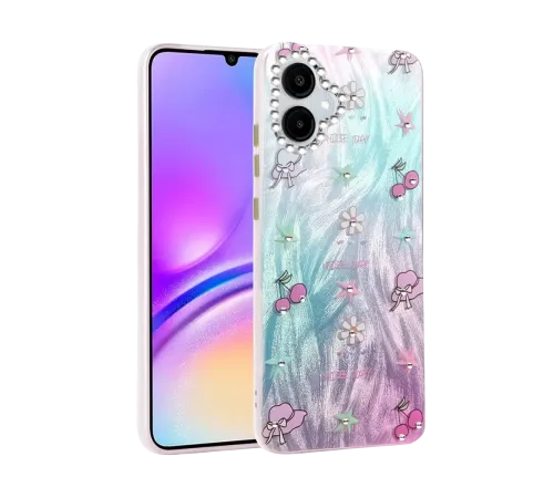 Samsung Galaxy A06 Kılıf Blade Aynalı Desenli Kapak - Desen 4